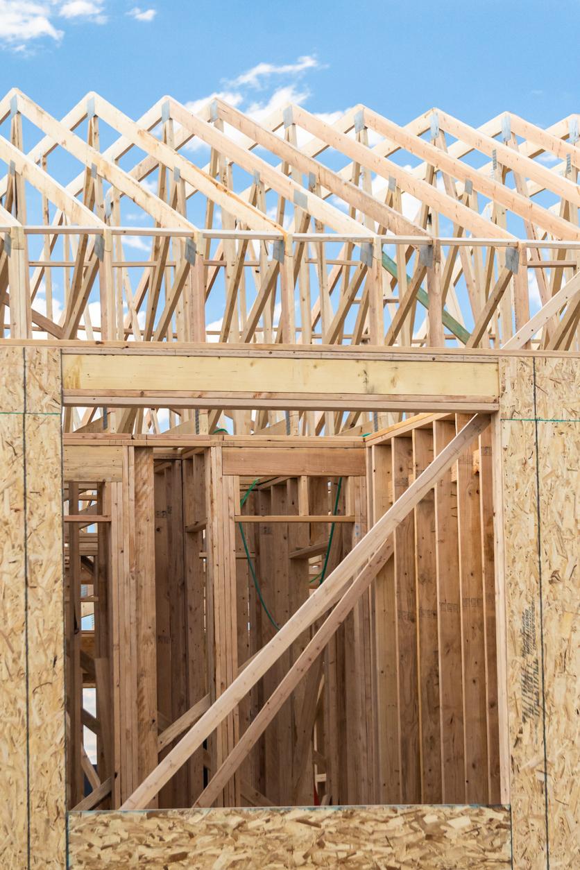 Organized window and door installation jobsite